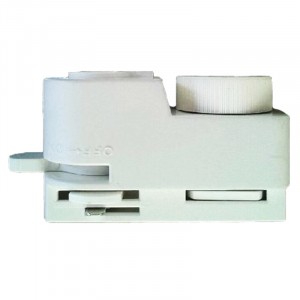 UBX-Q122 G61 WHITE 1 POLYBAG Адаптер для однофазного шинопровода. Белый. ТМ Volpe.